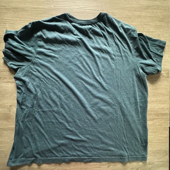 Eddie Bauer Graphic T-Shirt -XXL-Teal Blue/Black Print - Picture 3 of 7